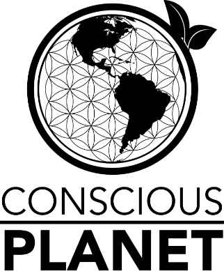 logo conscious planet bw